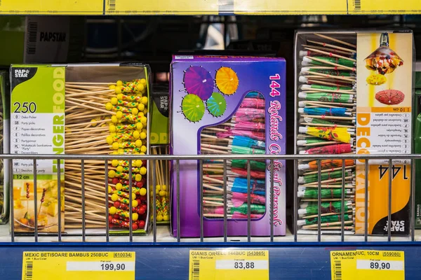 April 2021 Beltsy Moldawien Waren Auf Dem Markt Regal Schaufenster — Stockfoto