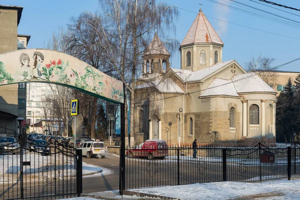 Января 2021 Года Бельцы Бельцы Молдова Абстрактное Религиозное Происхождение Церковными — стоковое фото