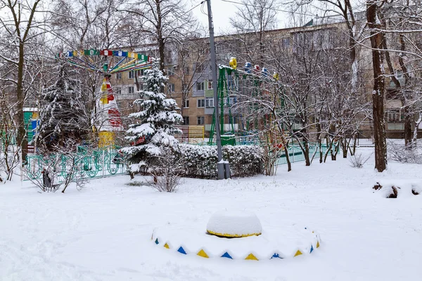 Febrero 2021 Balti Beltsy Moldova Parque Invierno Editorial Ilustrativo — Foto de Stock