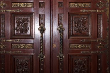 26 Mart 2021, Cricova Moldova, Avrupa 'nın en büyük şarap mahzenlerinden birinde iç dekorasyon temalı. Geçmişi. Ülkenin en önemli eğlencesi..