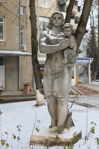 January 2021 Balti Beltsy Moldova Monument Mother Child Illustrative Editorial — Stock Photo, Image