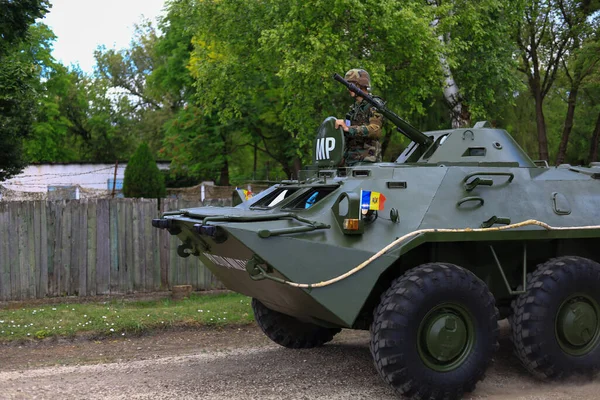 Militära Manövrar För Tung Utrustning Demonstration Militära Övningar Juli 2020 — Stockfoto