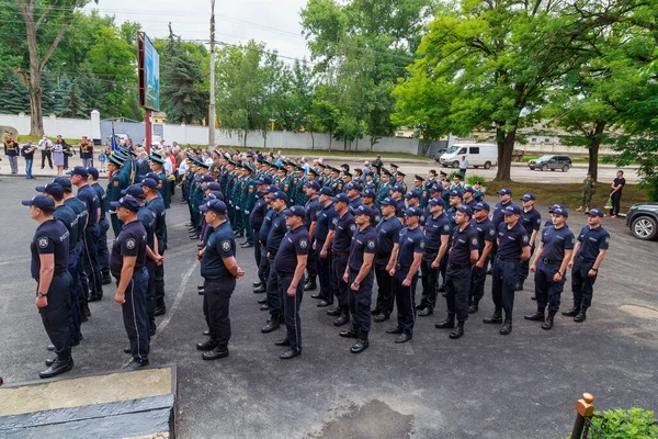 Agentes Polícia República Moldávia Junho 2021 Balti Moldova Editorial Ilustrativo — Fotografia de Stock