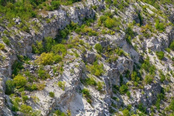 Antigo Local Mineração Calcário Pedra Natural Fundo Com Espaço Cópia — Fotografia de Stock