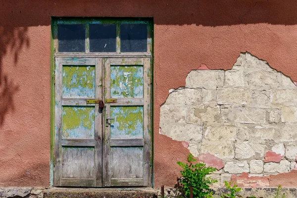 Elément Une Ancienne Maison Campagne Rétro Vintage Abandonnée Des Villages — Photo