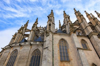 Kutna Hora 'daki Aziz Barbara Katedrali' nin Gotik Mimarisi.