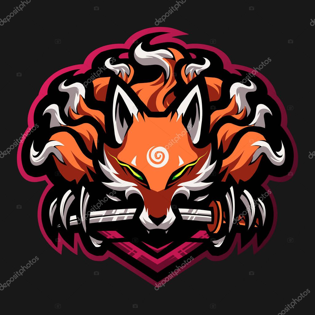The foxes mascot logo design