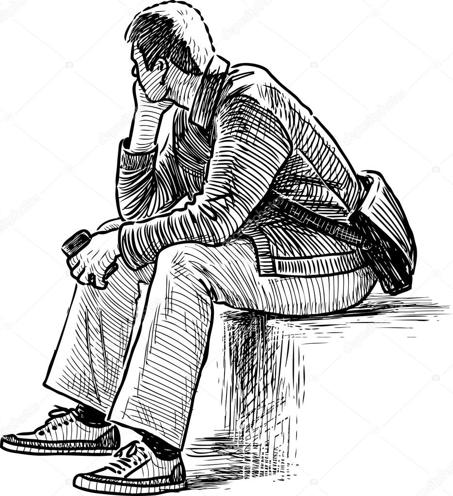 .Bagunça.. (1ra parte) - Página 14 Depositphotos_105602242-stock-illustration-sketch-of-person-thinking