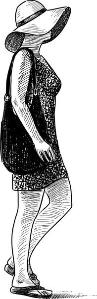 Женщина в шляпе