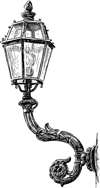 Vintage street lamp — Stock Vector