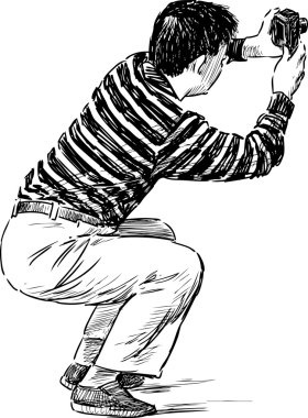 Turist fotoğraf çeker