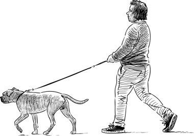 kişi ve köpek