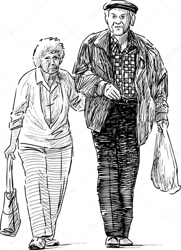88324 Old Person Sketch Images Stock Photos  Vectors  Shutterstock