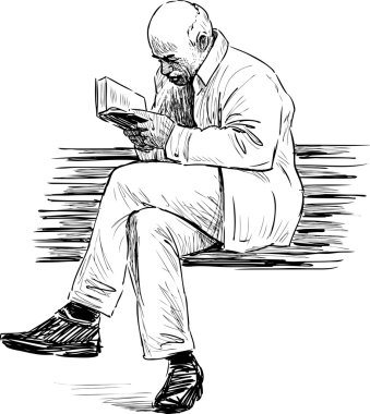 yaşlı adam okuma