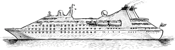 Bateau de croisière — Image vectorielle