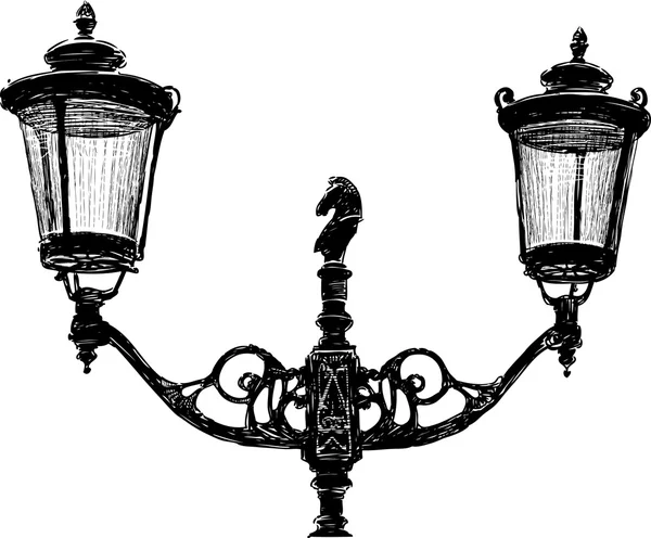 Farol antiguo. — Archivo Imágenes Vectoriales