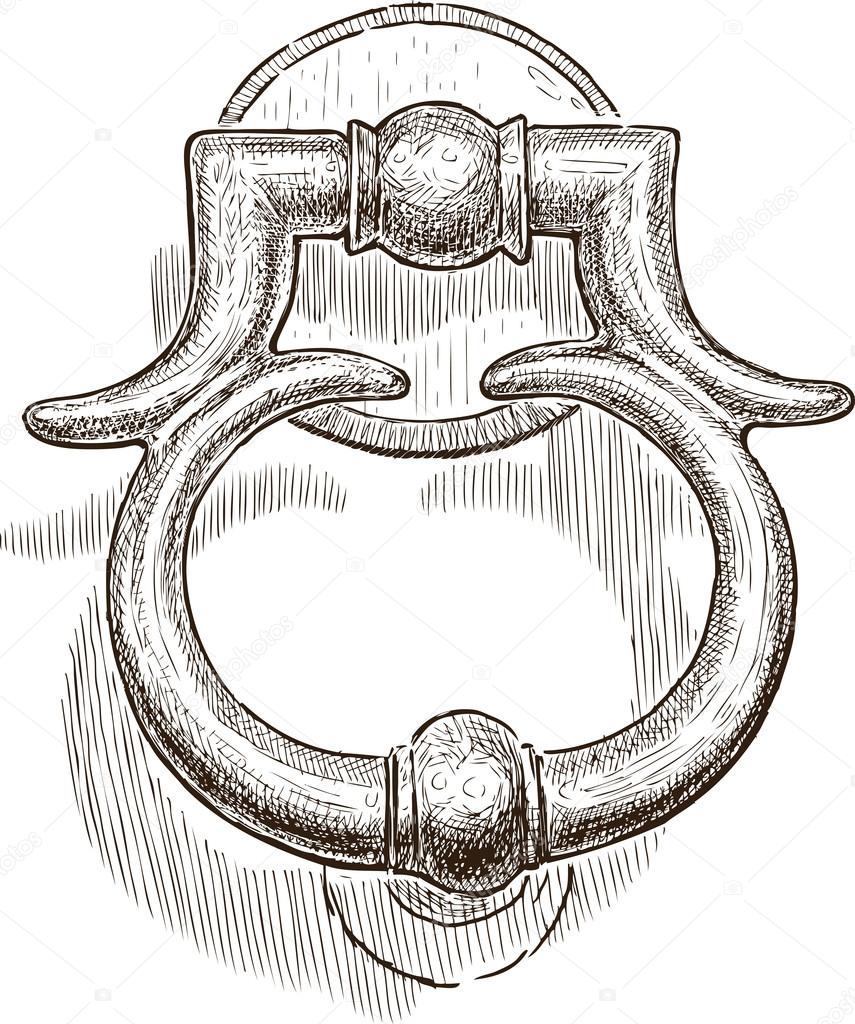 dessin poignee porte images vectorielles vecteurs libres de droits depositphotos coloriage au revoir