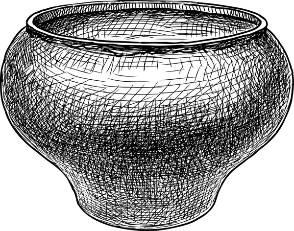 Cast iron pot — Stock Vector