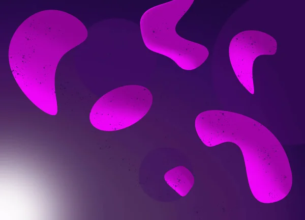 Красивая Абстракция Жидкостями Фиолетовом Градиентном Фоне Изображение Элементами Сиреневого Цвета — стоковое фото