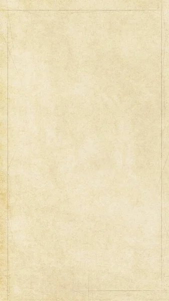 Yellowed Old Paper Texture Vertical Frame Yellow Background — Stock Photo, Image