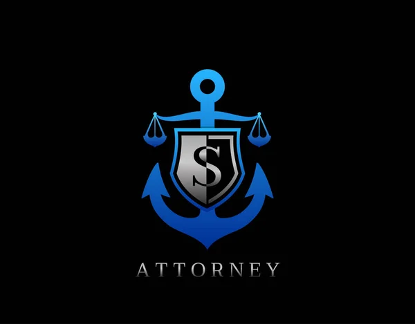 Λογότυπο Της Επιστολής Πεζοναυτών Ιδανικό Για Δικηγορικό Γραφείο Εταιρεία Δικηγόρο — Διανυσματικό Αρχείο