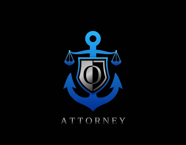Ναυτικό Δίκαιο Λογότυπο Γράμμα Ιδανικό Για Δικηγορικό Γραφείο Εταιρεία Δικηγόρο — Διανυσματικό Αρχείο