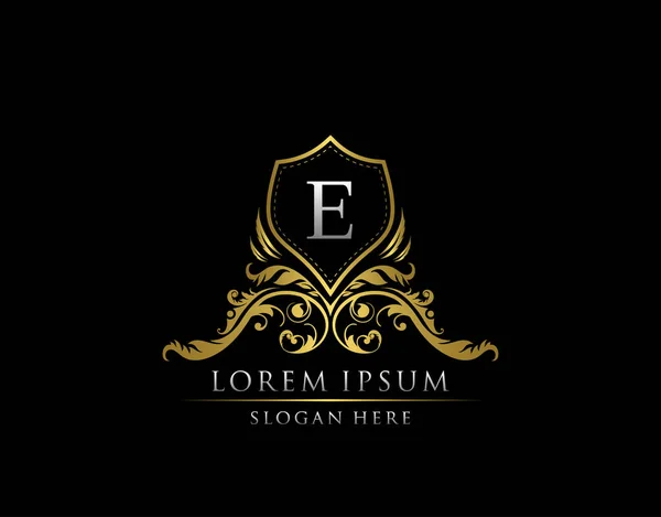 Luxusní Butikový Odznak Logem Letter Elegantní Design Štítu Pro Boutique — Stockový vektor