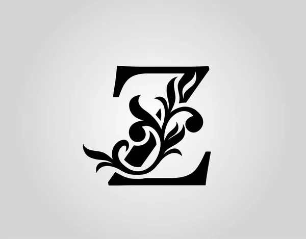 Vektorgrafik Eleganter Logotyp Buchstabe Design Vintage Kalligraphische Alphabetische Ikone Für — Stockvektor