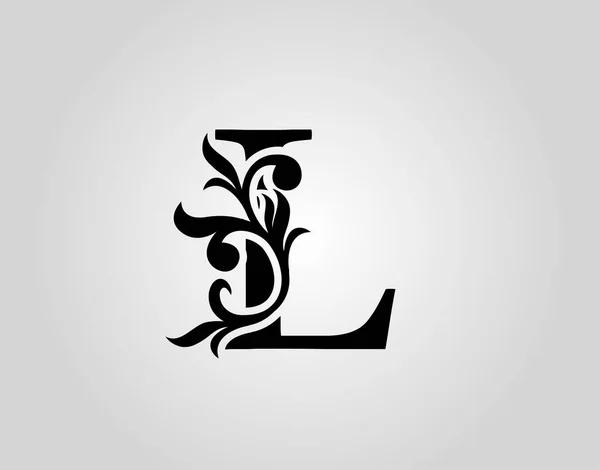 Vector Graphic Aric Logotype Letter Design Vintage Calligraphic Alphabetical Icon — 스톡 벡터