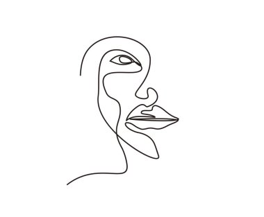 Gerçeküstülük sürekli çizgi çizimi, soyut minimal kadın portresi ve çizgi çizimi gerektirir..