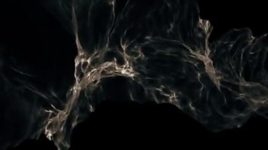 Koyu tüyler ürpertici ektoplazmik akış. Döngüsel, tam hd hareket arkaplanı.