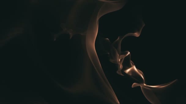 Sanft Fließende Goldene Abstrakte Form Loopable Full Bewegungshintergrund — Stockvideo