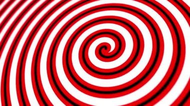 Hipnotik kırmızı, beyaz ve siyah sirk animasyonu. Döngüleme, tam hd hareket arkaplanı.