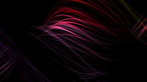 색상의 광섬유 그림자 사이를 부드럽게 전체적 — 비디오