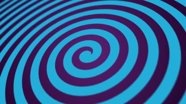 Hypnotic Blue Navy Circus Spiral Motion Background Animation Looping Full — Stock Video