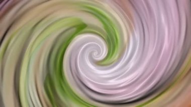 Pembe ve yeşil pastel boya dokularında kusursuz bir şekilde soyut sıvı spiral hareket arkaplanı.