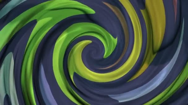 Looping Astratto Multi Colore Animazione Movimento Spirale Sfondo — Video Stock