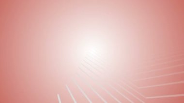 Peachy Pembe hareket arkaplan animasyonunda kusursuz beyaz geometrik çizgiler.