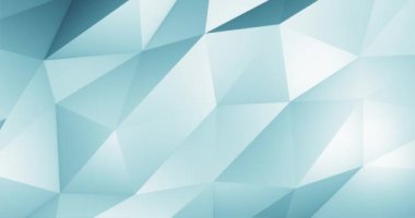 4K döngü mavi düşük poli hareketli arka plan animasyonu kurumsal ve teknoloji videoları için uygundur.