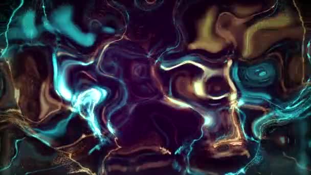 Abstract Psychedelisch Gemarmerd Effect Beweging Achtergrond Full Looping — Stockvideo