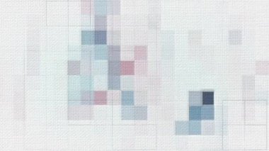 Pastel renklerde desenli kumaş efekti olan yama işi örtülü mozaik arka plan - Döngü, sanat ve el sanatları videoları için uygun tam HD hareket arkaplanı.