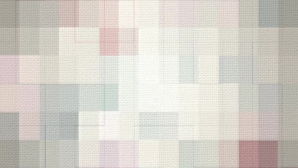 Patchwork Trapunta Stile Mosaico Sfondo Con Effetto Tessuto Strutturato Colori — Video Stock