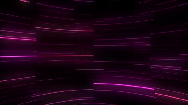 Moderní Růžové Neon Kyberpunk Technologie Pohybu Pozadí — Stock video