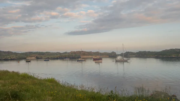 Barche Pesca Porto Inishbofin Contea Galway Irlanda — Foto Stock