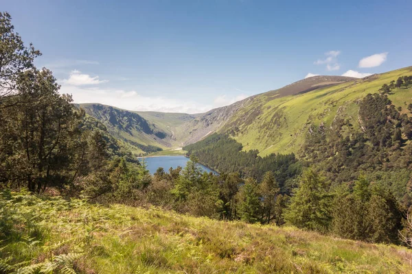 Vista Desde Lago Superior Glendalough Wicklow Irlanda Imagen de stock