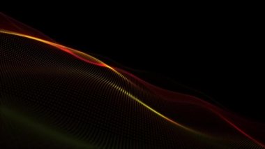 Hafif akışkan, çok renkli dijital fraktal dalgalı minimalist hareket arkaplanı. Bu soyut teknoloji arka planı tam bir HD ve kusursuz bir döngüdür..