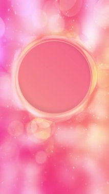 Tatlı kız arkaplan animasyonu. Nazikçe yanıp sönen pembe bokeh ışığı ve ışıldayan yıldız tozu. Bu dikey arkaplan tam HD ve logo veya metin için kopyalama alanı olan dipsiz bir döngüdür.