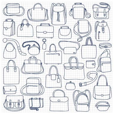 Kadın ve erkek çanta seti