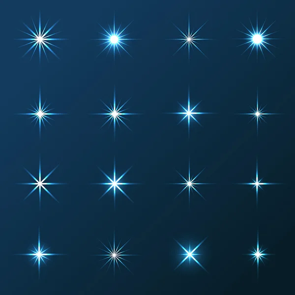 Stars and Sparkles Collection — Stock Vector