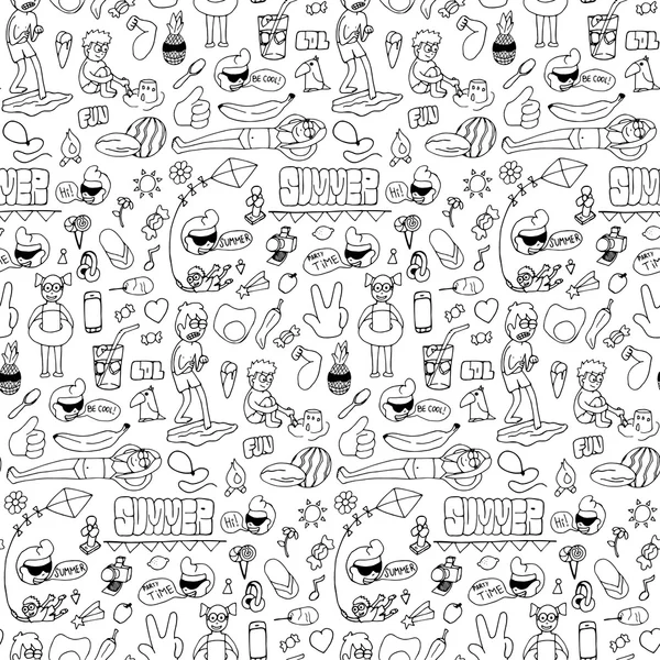 Yaz el çekilmiş seamless modeli